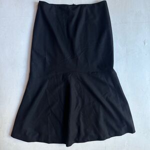 Ralph Lauren Dark Gray Wool Midi Skirt